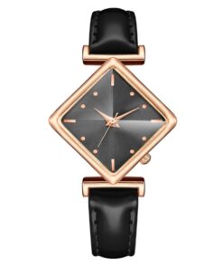 Relógio elegante com mostrador de cristal